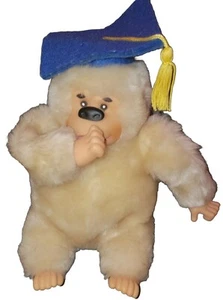 Vintage 8 Zoll Daumenlutscher Affe Gorilla Plüsch Abschluss Kappe Russ Gonga - Bild 1 von 11