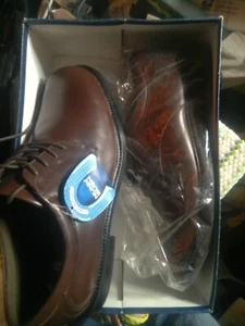 Nunn Bush Genuine Leather Upper Shoe 9M Dark Brown Arthur Smooth Comfort Gel - Picture 1 of 8