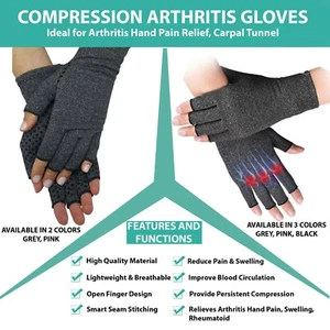 Pedimend Premium Arthritis Gloves, Compression Support for Pain Relief & Comfort - Picture 1 of 8