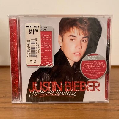 New Sealed JUSTIN BIEBER Under The Mistletoe 2011 CD Album ISLAND Record Holiday Foto 1 de 4