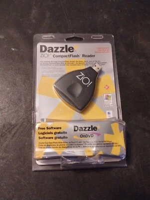Dazzle CompactFlash Reader/Writer Digital Media Reader Software DM-8500 NEW - Image 1 of 4