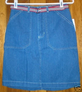 Sonoma Damen Jeansrock & Gürtel Neu mit Etikett Größe 4P - Bild 1 von 5