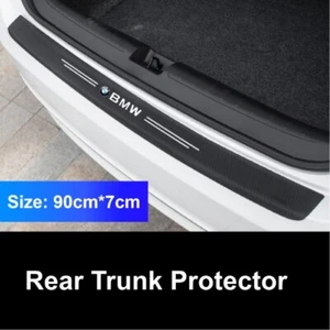 Protector protector de moldura de tapa de maletero trasero de fibra de carbono para BMW para accesorios de coche - Imagen 1 de 3