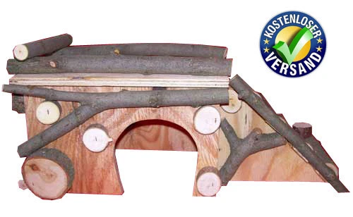 AQUARIUMPFLANZEN.NET Nagerhaus Model KletterhausXL, Chinchilla, Meerschwein, Zwergkaninchen