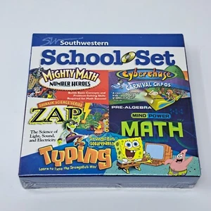Southwestern School Set Mighty Math Cyberchase ZAP Mind Power Spongebob Typing - Picture 1 of 6