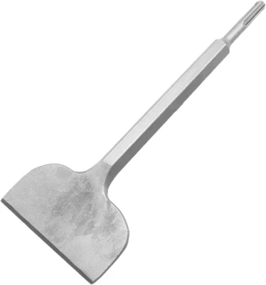 SPKLINE 4 Inch Wide Tile & Thinset Scaling Chisel SDS-Plus Shank 4 x 11 Thinset Scraper