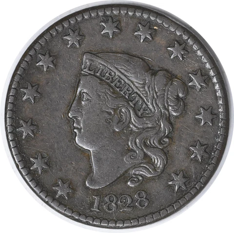 1828 Large Cent VF Uncertified #143 Cover