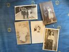 Lot Of 5 Antique Victorian And Edwardian Photo Postcards