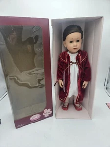 New Gotz 18" Numbered Artist Doll Isabella Christmas Red Dress Brown Hair 2008 - Picture 1 of 16