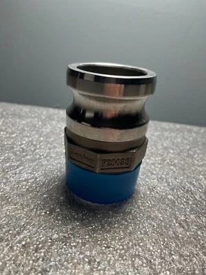 2" Type F Camlock Male Adapter x Male NPT 304 S/S Hose Fitting F200SS  NEW - Image 1 of 3