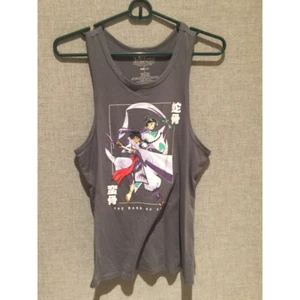 The Band Of Seven Inuyasha Womens Tank Top Gray Graphic Sleeveless Racerback L - Picture 1 of 6