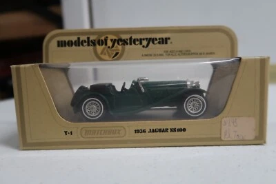 1936 Jaguar SS 100 1978 Matchbox Models Of Yesteryear Y-1 38:1 Scale Diecast - Image 1 of 4