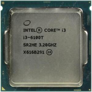 Intel Core i3-6100T 3.2GHz SR2HE LGA 1151 Socket 4 Threads 2 Cores CPU Processor