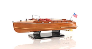 Chris Craft Runabout mittleres Holzboot Modell Replik - Bild 1 von 11