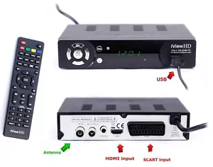 FULL HD Freeview Digital TV Receiver Tuner Set Top Box USB Recorder WiFi Ready - Picture 1 of 15