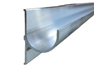 3" Sample Aluminum J Gutter Drip Rail Molding 2 3/8" x 1 1/2" RV Houseboat Bus - Picture 1 of 12