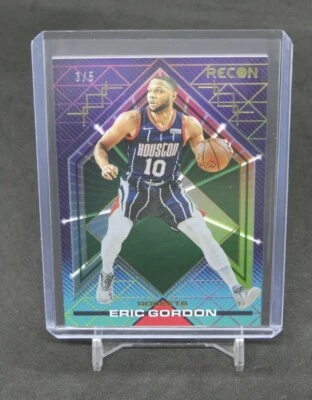 2021-22 PANINI RECON ERIC GORDON GREEN /5 HOUSTON ROCKETS JS9 - Image 1 of 2