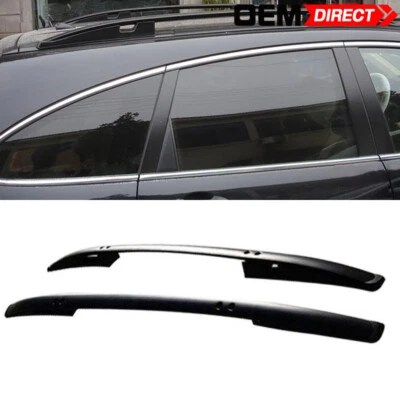 Barras laterales de aluminio negro para portaequipajes de techo estilo fábrica Honda CRV OE 07-11 Foto 1 de 2