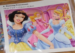 Disney Dancing Princess Snow White Cinderella 150 Piece Mini Puzzle - Sealed Bag - Picture 1 of 3