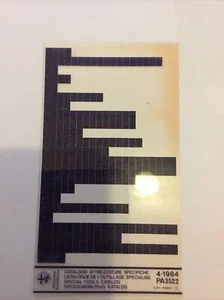 Microfiche Alfa Romeo Spezialwerkzeug Katalog 04/84 - Bild 1 von 1