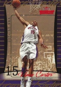 Vince Carter Fleer Throwbacks 2004-05 dorado #19/25 Toronto Raptors - Imagen 1 de 2