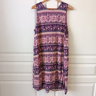 Vestido sin mangas beachlunchlounge regular fucsia Carrie azteca a rayas talla L para mujer Foto 1 de 4