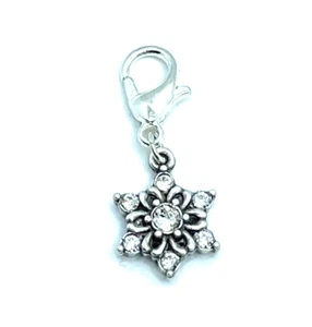 Brighton Arctica Copo de Nieve Vacaciones Invierno Hielo Feliz Plata Dije Personalizado - Imagen 1 de 6