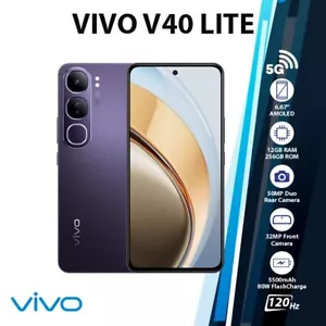 VIVO V40 Lite 5G Android Mobile Phone (Black/12GB+256GB/Dual SIM/Unlocked) - Picture 1 of 5