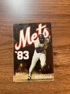 NY New York Mets Schedule 1983 Manufacturers Hanover Trust WHN - Picture 1 of 1