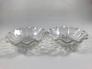 Vintage FOSTORIA GLAS "LAFAYETTE KLAR" 2er Set DESSERT-/OBSTSCHALEN 5" - Bild 1 von 5