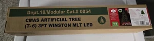 Holiday Time 3 Ft. Pre-Lit Winston Pine With Multi Color Lights LED 70 CT. New - Picture 1 of 3
