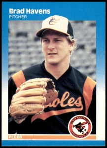 Brad Havens Baltimore Orioles 1987 Fleer #472 MLB Baseball Card - Picture 1 of 2