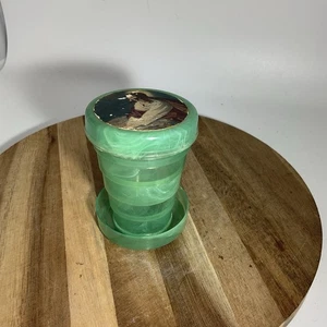 Tuckaway Foldable Plastic Cup Vintage Green - Picture 1 of 5