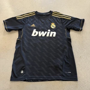 Maglia da trasferta Real Madrid 2011-12 Adidas Gonzalo Higuaín calcio calcio taglia L - Foto 1 di 5