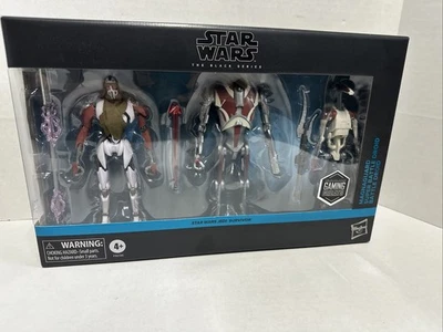 PACK DE 3 STAR WARS SERIE NEGRA JEDI SOBREVIVIENTE MAGNAGUARD Y SUPER DROIDE DE BATALLA Foto 1 de 4