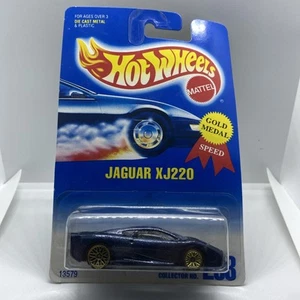 1991 Hot Wheels Blue Card #203 JAGUAR XJ220 Dark Blue w/Gold UH Spoke-Variant - Picture 1 of 1