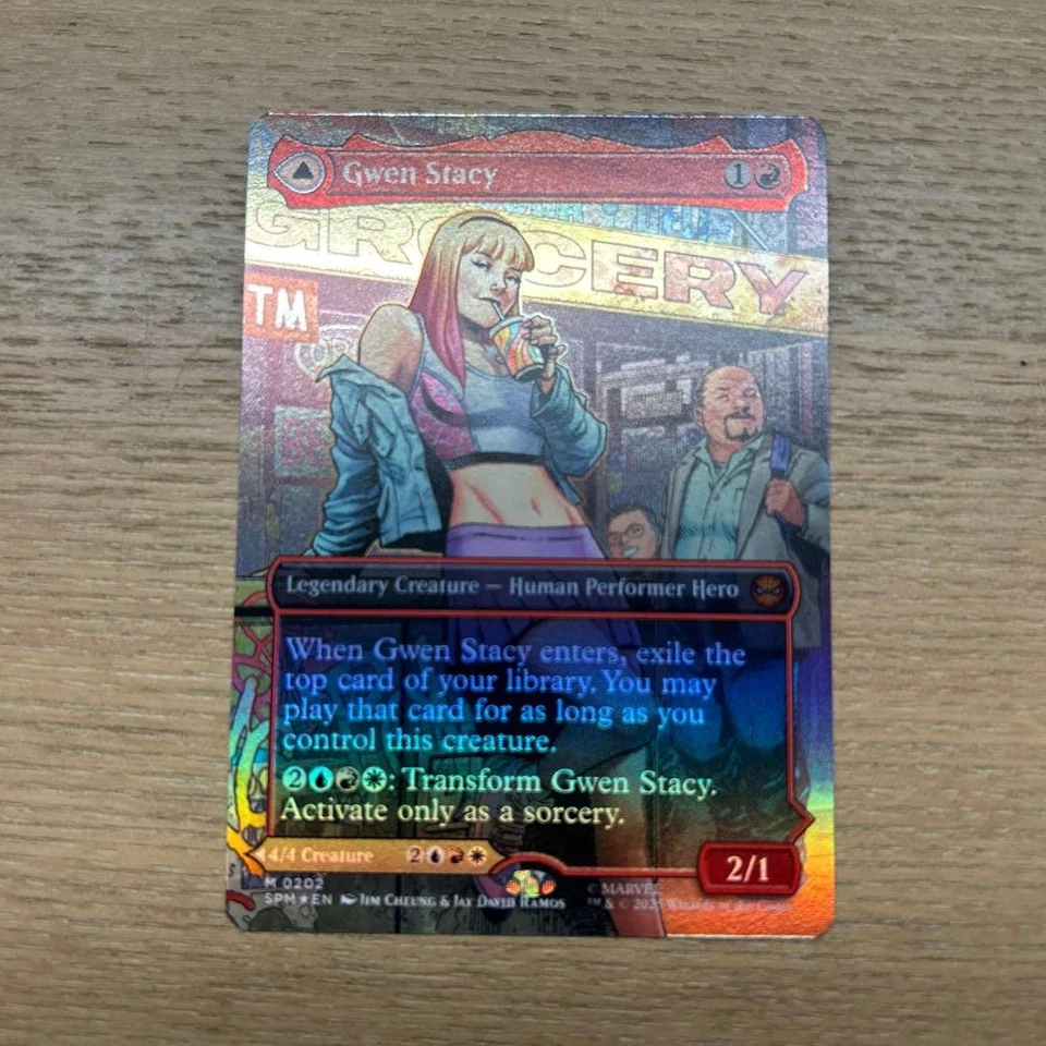 Gwen Stacy Borderless English Foil Magic The Gathering Card - Image 1 of 1