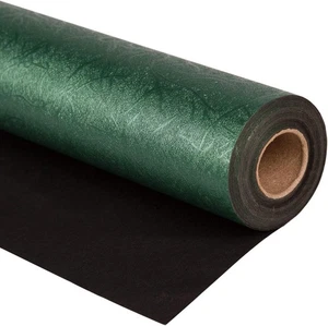 Green Mini Wrapping Paper Roll 17in x 16.5ft Reversible for Gifts - Picture 1 of 5