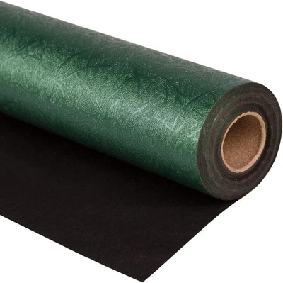 Green Mini Wrapping Paper Roll 17in x 16.5ft Reversible for Gifts - Image 1 of 4