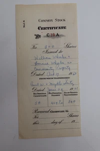 1962 COMMON STOCK CERTIFICATE - Picture 1 of 3