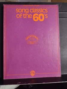 1960's Songbook Songs Classics of the 60's Piano Guitar Pop Rock R&B VG Cond. - Picture 1 of 17