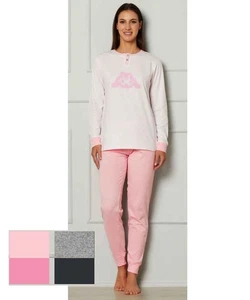 Pigiama donna lungo in jersey di cotone Kappa KWS25500 - Picture 1 of 1