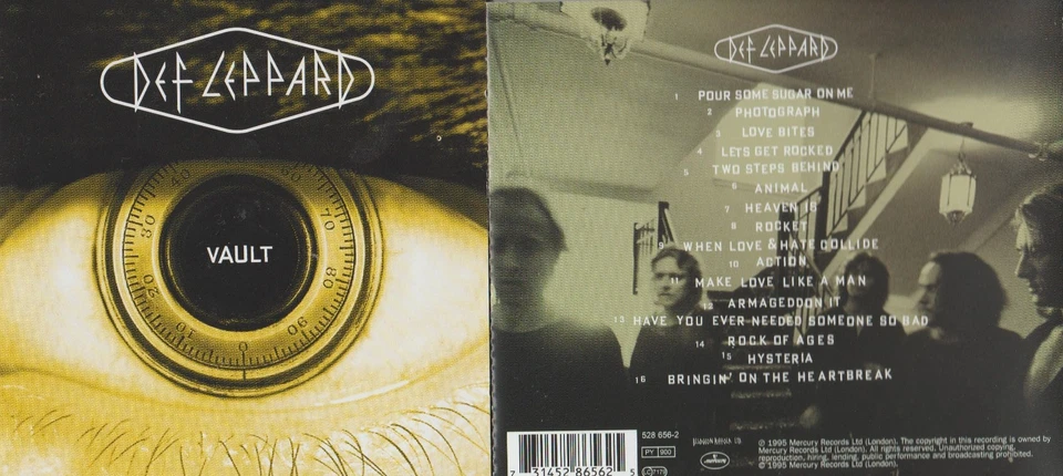 Def Leppard * Vault * Greatest Hits * CD-Album, 1995 - Bild 1 von 1