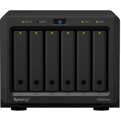 Synology DiskStation DS620slim 6-Bay NAS Enclosure, 2.5" SATA Drive Bays, RAID 5 - Image 1 of 4