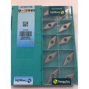 10Pcs NEW Taegutec VCMT160404PC CT3000 turning blade Carbide inserts - Picture 1 of 1