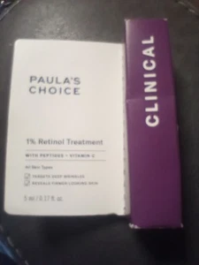 Neu Paula’s Choice Klinisch 1 % Retinol mit Peptiden Behandlung 0,17 flüssige oz/ 5 ml - Bild 1 von 3