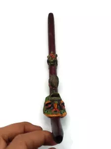Hecho a mano Tepi peruano tallado en Cusco Chonta diseño de serpiente - Imagen 1 de 5