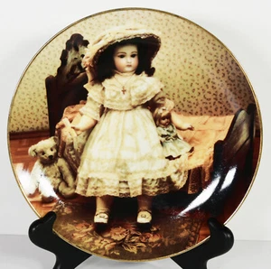 8" NUOVO 1984 Belton tipo Bebe bambola museo Gorham piatto porcellana orsacchiotto retrò - Foto 1 di 5
