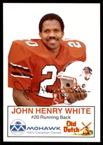 1984 Mohawk B.C. Lions John Henry White #NNO - Picture 1 of 2