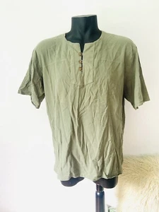 Oshkosh Size L Vintage 90’s Men’s Pullover Shirt Short Sleeve Tee Boho - Picture 1 of 8